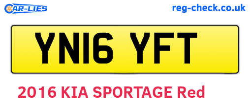 YN16YFT are the vehicle registration plates.