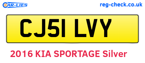 CJ51LVY are the vehicle registration plates.