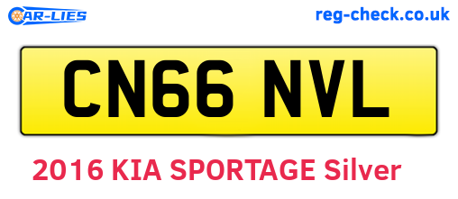 CN66NVL are the vehicle registration plates.
