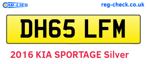 DH65LFM are the vehicle registration plates.