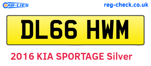 DL66HWM are the vehicle registration plates.