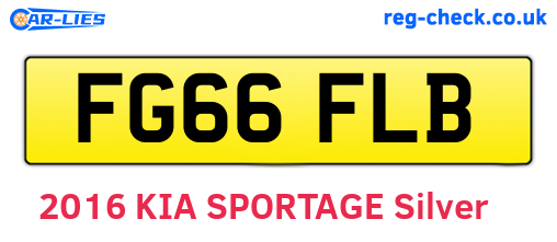 FG66FLB are the vehicle registration plates.