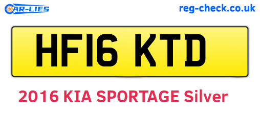 HF16KTD are the vehicle registration plates.