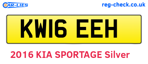 KW16EEH are the vehicle registration plates.