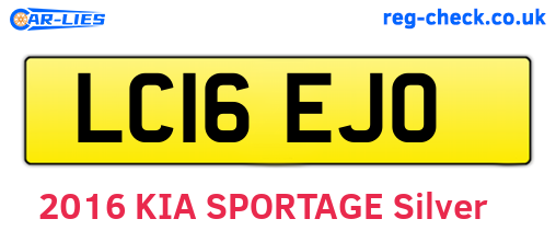 LC16EJO are the vehicle registration plates.