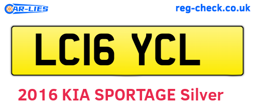 LC16YCL are the vehicle registration plates.