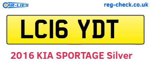 LC16YDT are the vehicle registration plates.