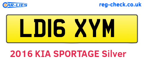 LD16XYM are the vehicle registration plates.