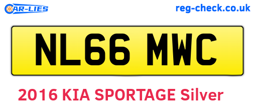 NL66MWC are the vehicle registration plates.