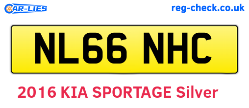 NL66NHC are the vehicle registration plates.