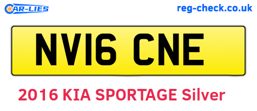 NV16CNE are the vehicle registration plates.