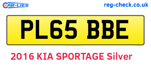 PL65BBE are the vehicle registration plates.