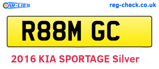 R88MGC are the vehicle registration plates.