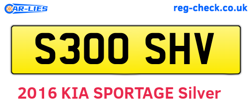 S300SHV are the vehicle registration plates.