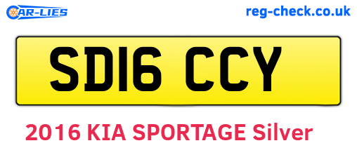 SD16CCY are the vehicle registration plates.