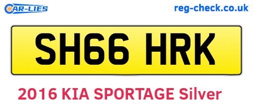 SH66HRK are the vehicle registration plates.