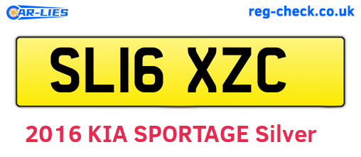 SL16XZC are the vehicle registration plates.