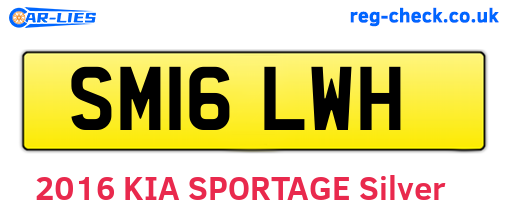 SM16LWH are the vehicle registration plates.