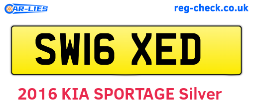 SW16XED are the vehicle registration plates.