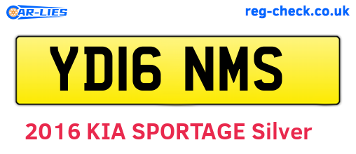 YD16NMS are the vehicle registration plates.