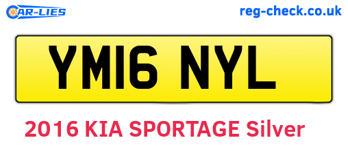YM16NYL are the vehicle registration plates.