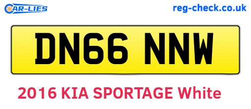 DN66NNW are the vehicle registration plates.