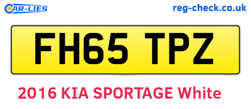 FH65TPZ are the vehicle registration plates.