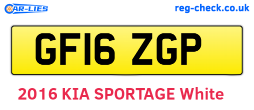 GF16ZGP are the vehicle registration plates.