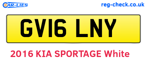 GV16LNY are the vehicle registration plates.