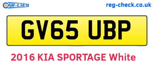 GV65UBP are the vehicle registration plates.