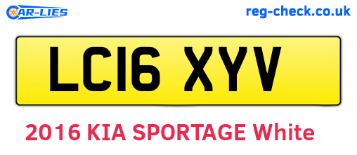 LC16XYV are the vehicle registration plates.