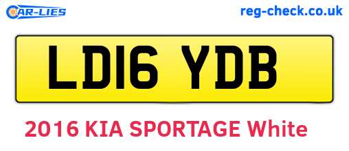 LD16YDB are the vehicle registration plates.