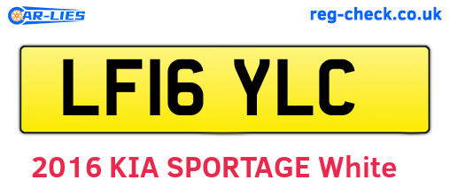 LF16YLC are the vehicle registration plates.