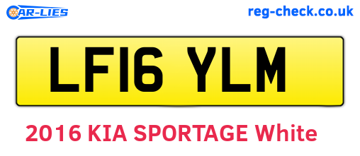 LF16YLM are the vehicle registration plates.