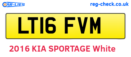 LT16FVM are the vehicle registration plates.
