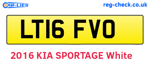 LT16FVO are the vehicle registration plates.
