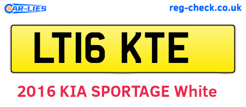 LT16KTE are the vehicle registration plates.