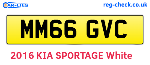MM66GVC are the vehicle registration plates.