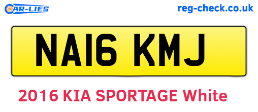 NA16KMJ are the vehicle registration plates.