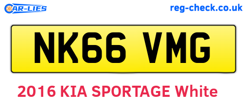 NK66VMG are the vehicle registration plates.