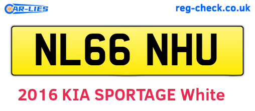 NL66NHU are the vehicle registration plates.
