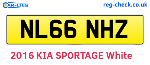 NL66NHZ are the vehicle registration plates.