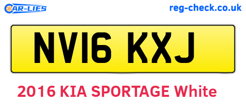 NV16KXJ are the vehicle registration plates.