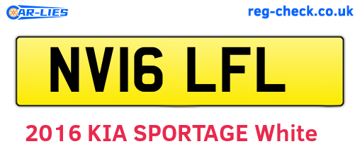 NV16LFL are the vehicle registration plates.