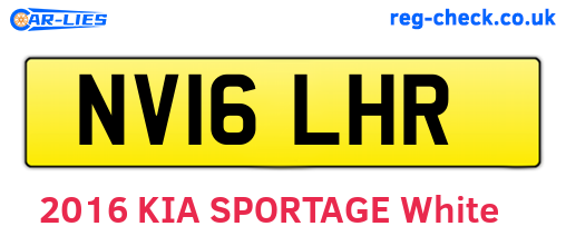NV16LHR are the vehicle registration plates.