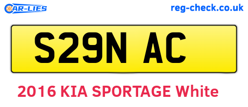 S29NAC are the vehicle registration plates.