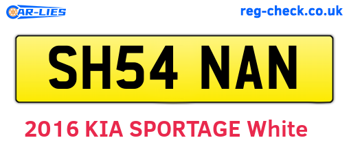 SH54NAN are the vehicle registration plates.