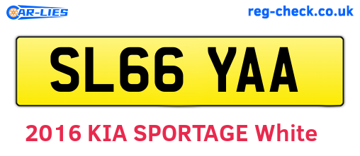 SL66YAA are the vehicle registration plates.