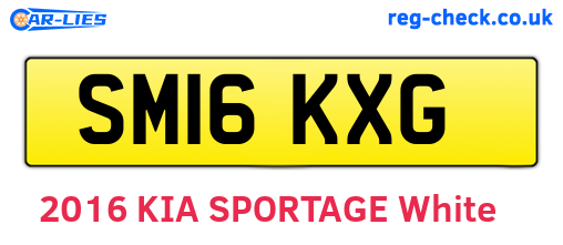 SM16KXG are the vehicle registration plates.
