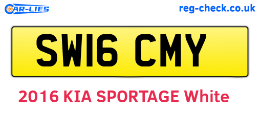 SW16CMY are the vehicle registration plates.